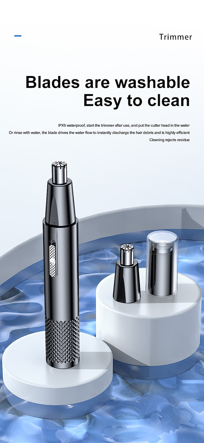 Electric Nose Hair Clipper Rechargeable Multi-kinetic Shaving Two-in-one Unisex Fully Automatic Washable Shaving Nose Trimmer 2025 - $14.99 –P13