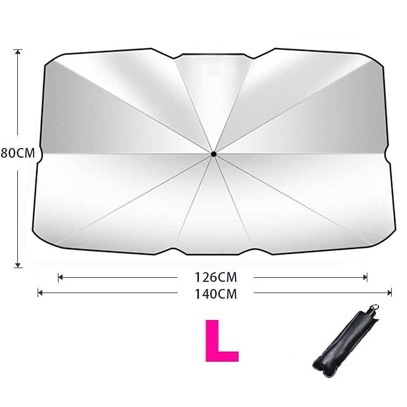 Car Sunshade Umbrella for Front Window, Foldable UV Protection Interior Sun Shade, Auto Windshield Cover, UV Blocker for Car 2025 - $17.99 –P2