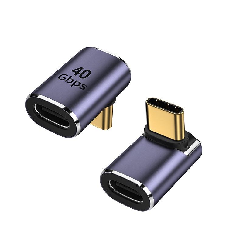 2025年 USB c アダプタ、90 度直角、タイプ c オス - メス アダプタ エクステンダ サポート 100w 高速充電 40gbps データ転送 ラップトップ、タブレット、携帯電話用の 8k@60hz ビデオ出力  コレクション – $6.99 –P10