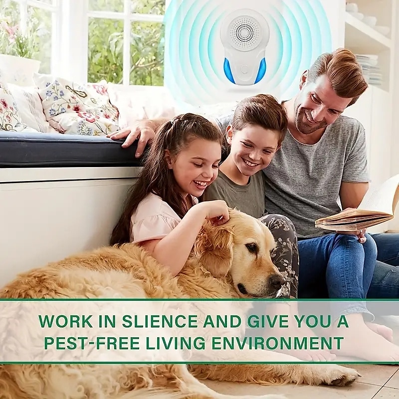2025年 超音波害虫忌避器 – ゴキブリ、ハツカネズミ、クモ、バグ、昆虫用の屋内プラグインデバイス、キッチンやオフィスに適する  コレクション – $11.99 –P5