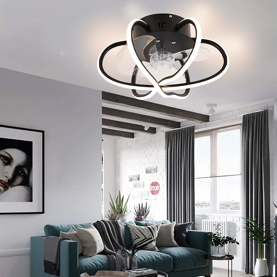 Ceiling Fans with Lights Dimmable with Remote Control Flush Mount Indoor Ceiling Fan,15.6" Smart 3 Colors 6 Speeds Reversible 2025 - $275.79 –P2