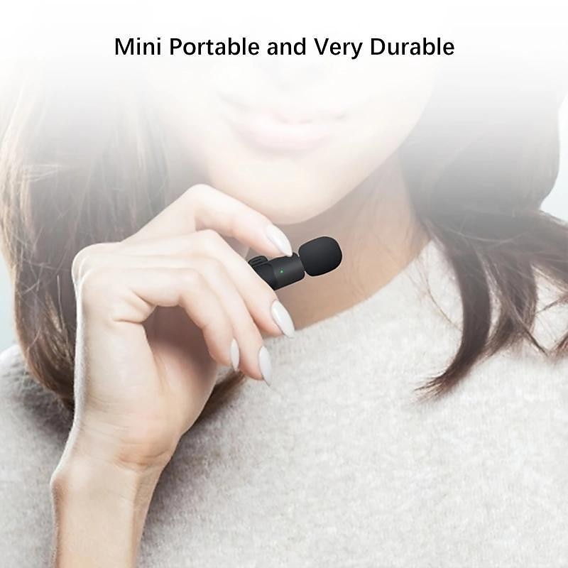 Micro-cravate sans fil pour smartphone 3,5 mm plug and play mini micro pour le streaming en direct enregistrement de jeu réduction automatique du bruit de 2025 ? $23.99 –P8