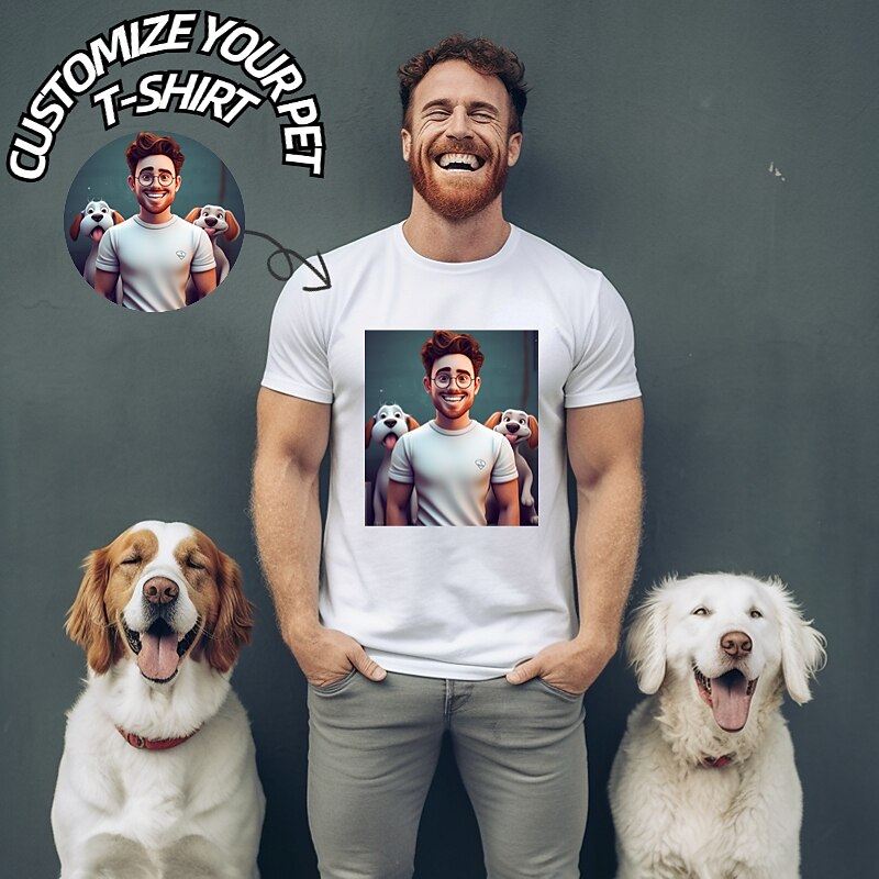 zakázkové pánské tričko bavlna personalizované foto design obrázek text dopis grafika potisky posádka krk černá bílá červená modrá šedá tričko s krátkým rukávem sportovní móda ležérní léto 2025 - $19.49 –P2