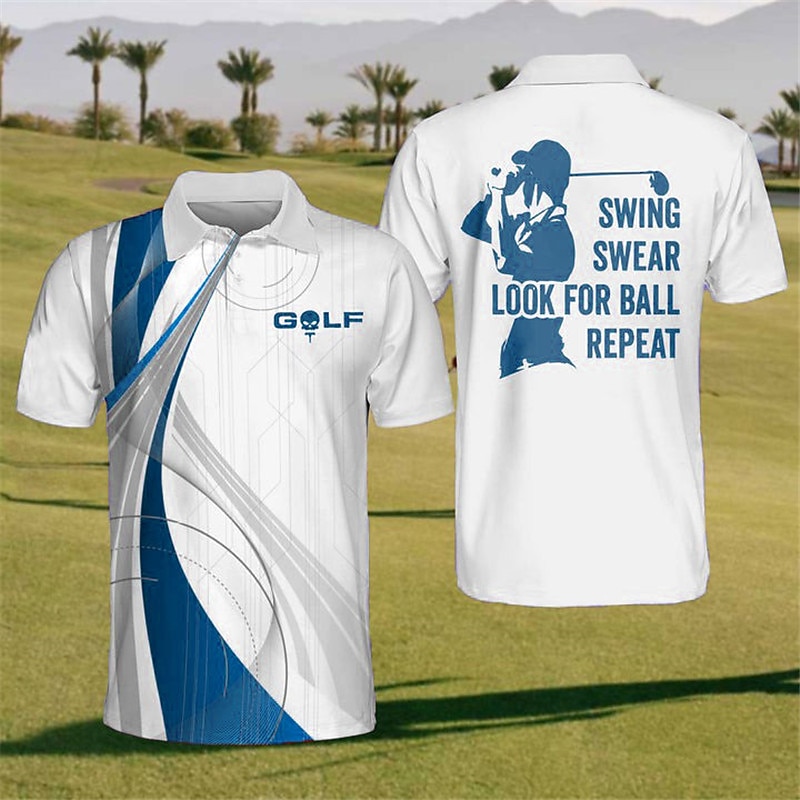 Homens Listrado Camisas Polo Esportivas Camisa de golfe Manga Curta Camisas polo Camisas de colarinho Casual Roupa de Esporte Roupas de férias Impressão 3D Botões Vermelho de 2026 por $23.99 –P2