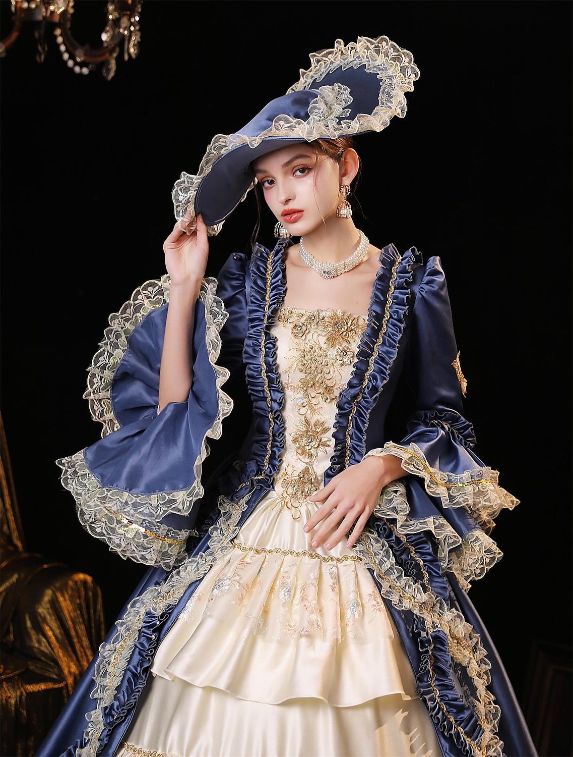 Gotisch Rokoko Viktorianisch Kleid Partykostüm Abschlussballkleid Prinzessin Dame Einfarbig Ballkleid Kostüm Damen Halloween Karneval Valentinstag Leistung Abendgesellschaft Maskerade Erwachsene Kleid 2026 - $219.19 –P5