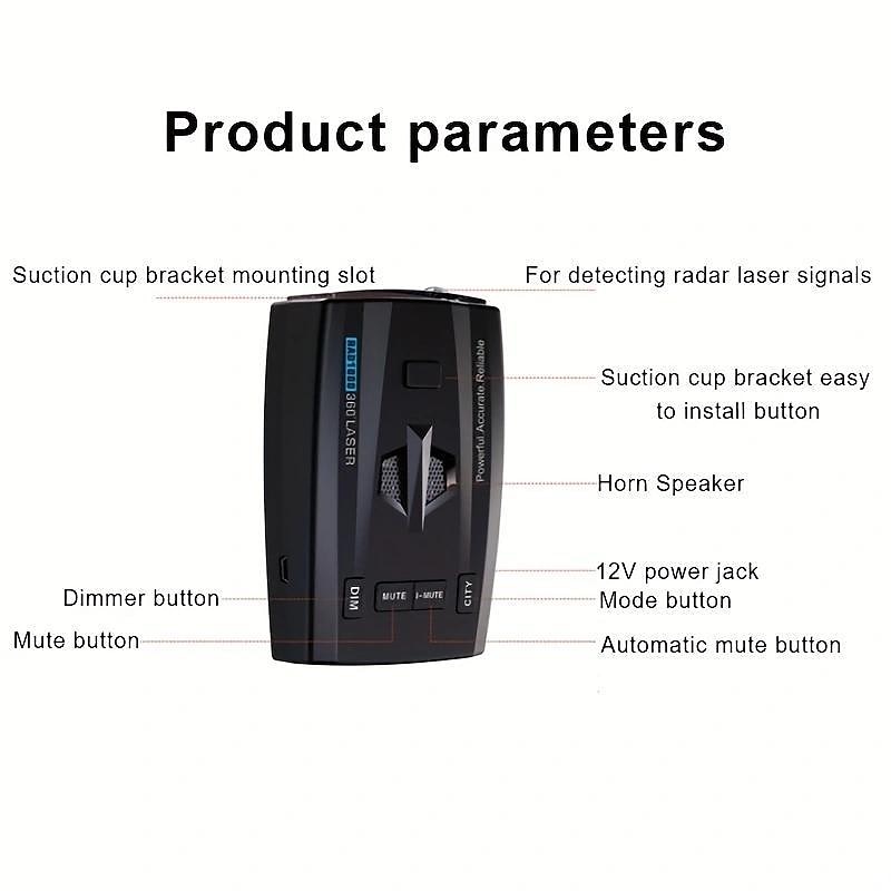 RAD2000 Car Detector 12V English Russian Laser Rador Detection Speed Alarm Warning X K Ka Band Auto Accessory 2025 - $42.99 –P8