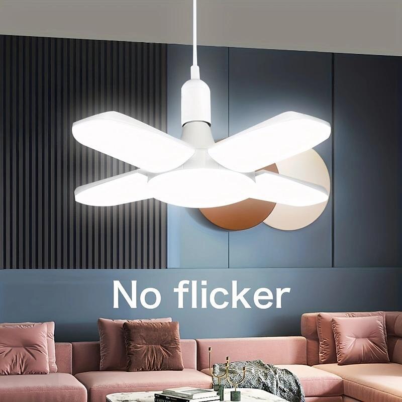Pendant Fan Lights High Brightness Mini LED Garage Light 28W 6500K Pendant Light Foldable 2025 - $12.49 –P1