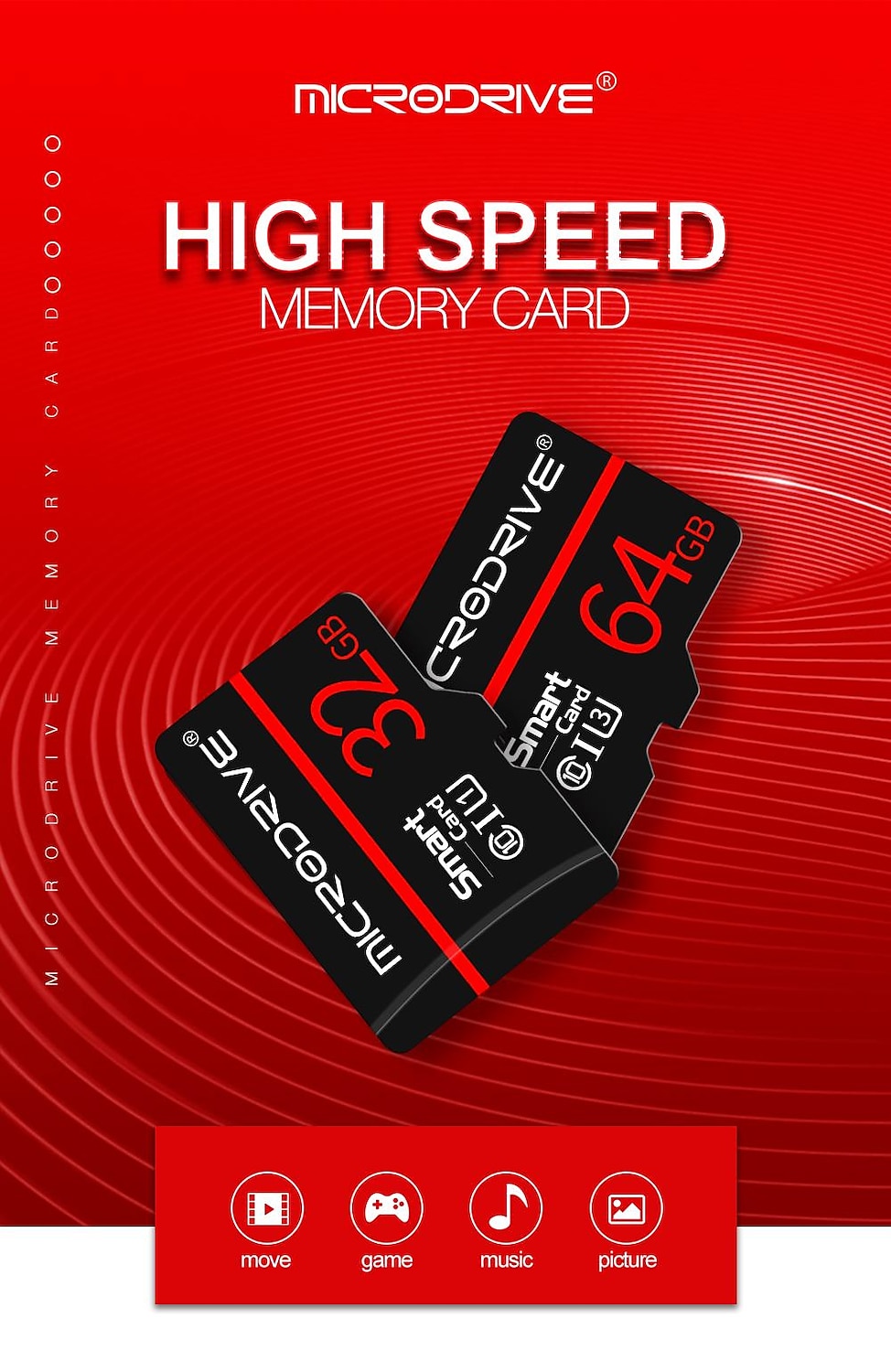 Class 10 Memory Card 256GB 128GB Flash Micro TF Cards HIgh Speed Smart Mini SD Card 16 32 64 128gb Cartao De Memoria for phone 2025 - $14.99 –P1