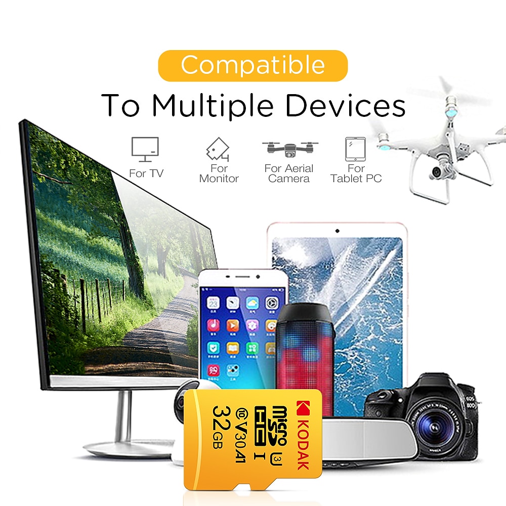 Microdrive 32Gt Micro SD / TF Muistikortti Luokka 10 80M/S Kamera 2025 - $14.99 –P4