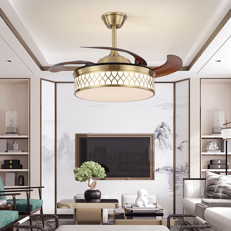 Deckenventilator mit Lichtkreis-Design-App& Kristall-Fernbedienung, 50 cm, dimmbar, 6 Windgeschwindigkeiten, moderner Deckenventilator für Schlafzimmer, Wohnzimmer, kleines Zimmer, 110–240 V 2025 - $518.29 –P7