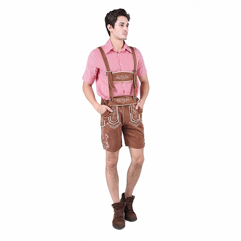 párok Oktoberfest sör jelmez blúz ing dirndl ruha Lederhosen bajor pár Oktoberfest pár német müncheni Wiesn férfi női hagyományos stílusú ruha szoknya felső kötény halloween karnevál 2025 - $49.99 –P6
