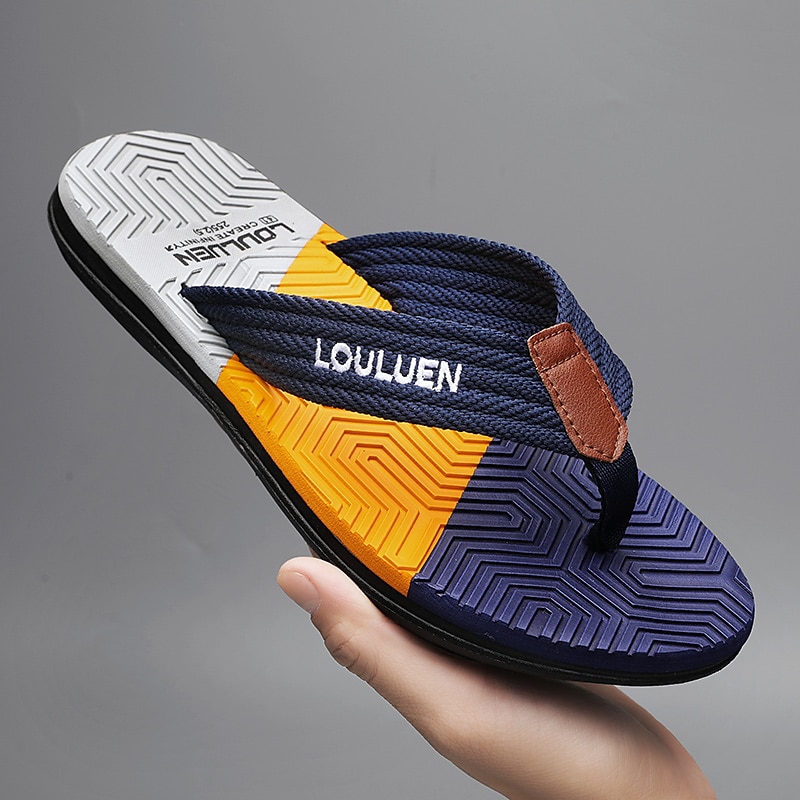 stilige flip-flops for menn med teksturert såle – komfortable strandsandaler for sommerbruk 2025 - $14.99 –P7