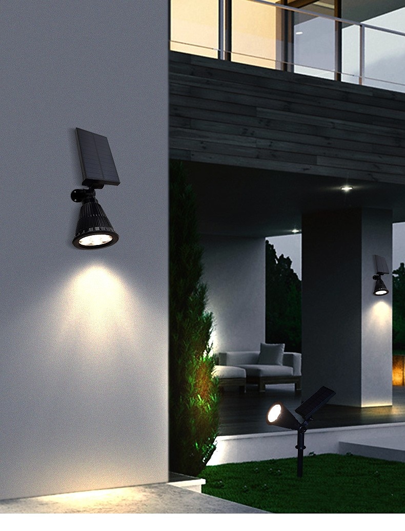 Solar Spot Lights Outdoor 2-in-1 Solar Landscape Spotlights Security Lights IP65 Waterproof Wall Lights for Walkway Yard Garden Driveway Pathway Garden 4/7 LED Beads 2025 - $18.49 –P15