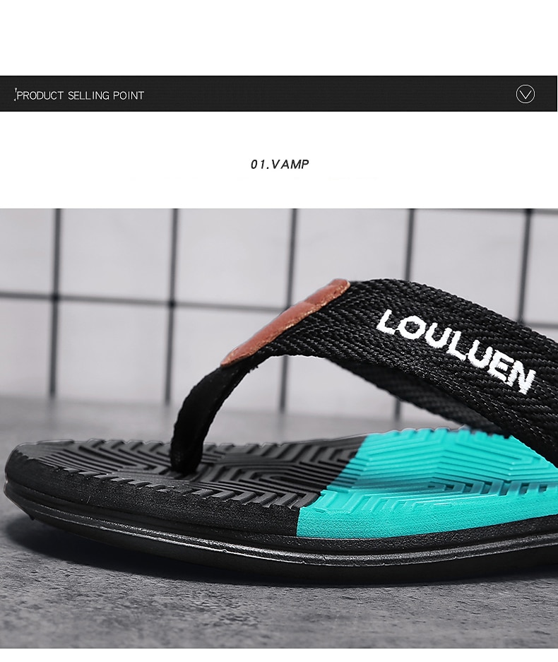 stijlvolle slippers voor heren met getextureerde zool – comfortabele strandsandalen voor casual zomerkleding 2026 - $19.99 –P3