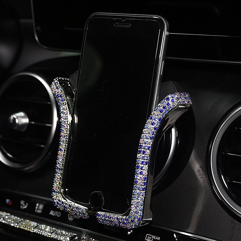 מכונית rhinestones מחזיק טלפון קריסטל יציאת אוויר אוורור תמיכת טלפון קליפ יהלום רכב פנים אוניברסלי מעמד לטלפון חכם חלקי רכב & אביזרים 2025 - $13.99 –P10