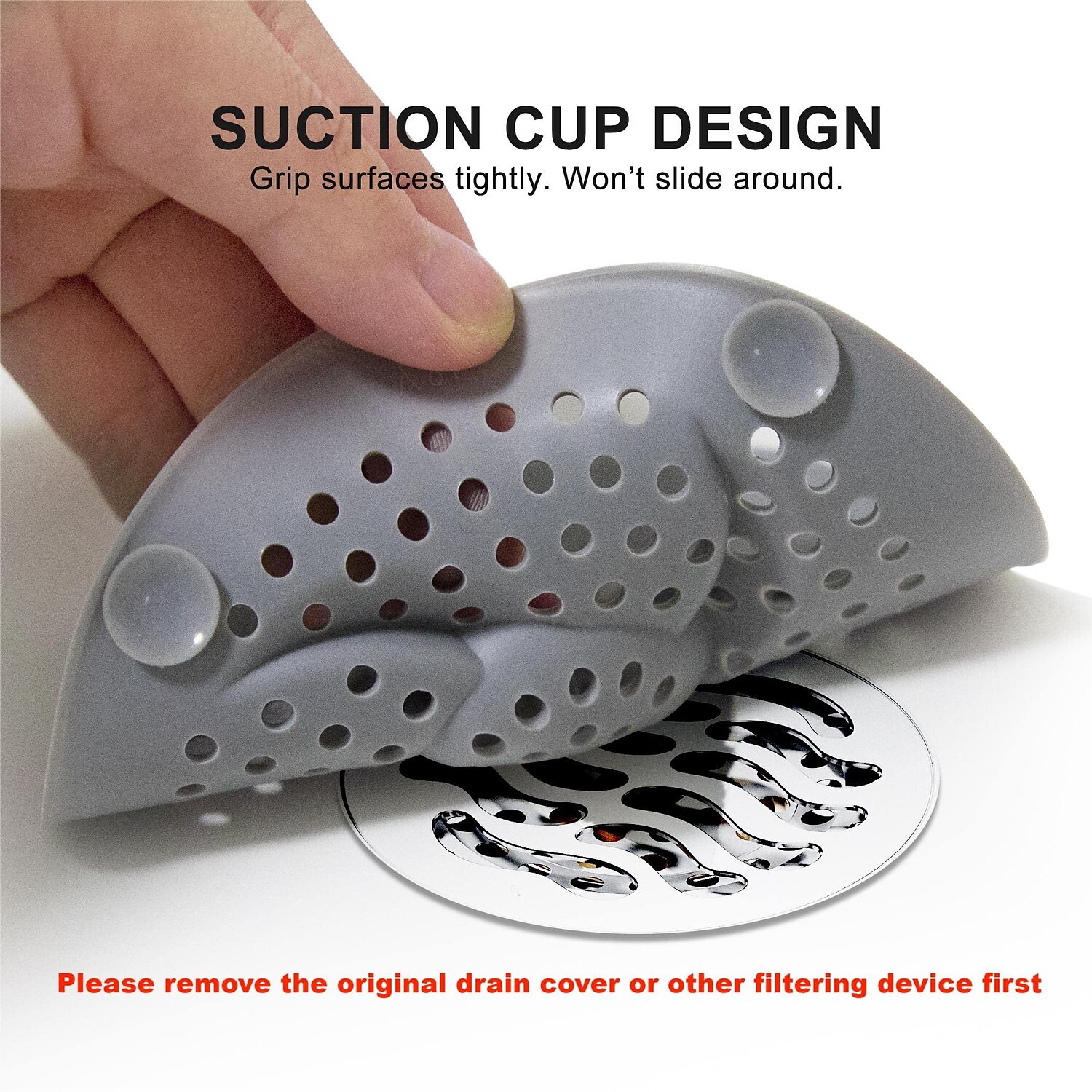 Suction Cup Easy to Install and Clean Suit Bathtub and Kitchen Hair Catcher  Durable Hair Stopper Shower Drain Covers - China Silicone and Silicon price