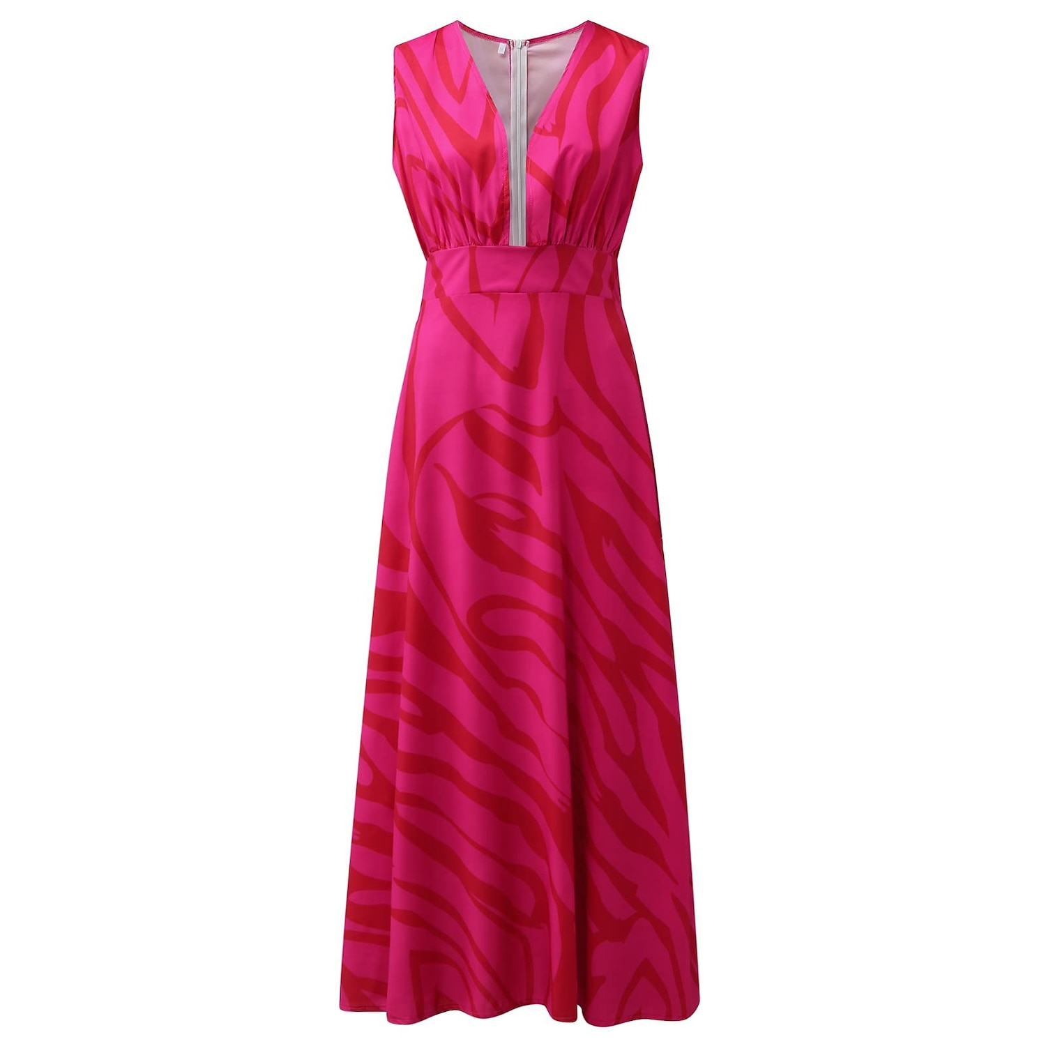 Women's Casual Dress Swing Dress Long Dress Maxi Dress Blue Light Green Fuchsia Sleeveless Floral Print Spring Summer V Neck 2023 S M L XL XXL 2025 - $38.99 –P3