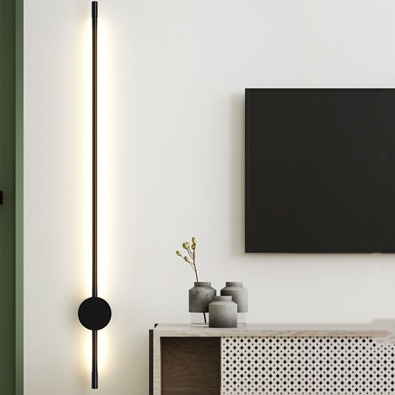 rgb dimmable appliques murales conception de bande led appliques murales d'intérieur avec télécommande 60/80 / 100cm colonne de lumière colorée changeante de couleur, lumière d'ambiance pour chambre de 2025 ? $116.99 –P5