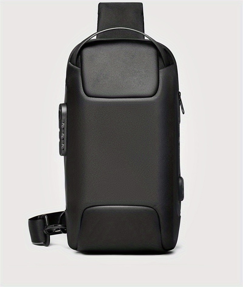 Men's Crossbody Bag Chest Bag Oxford Cloth Daily Large Capacity Durable Solid Color Black Army Green Camouflage 2025 - $26.99 –P1