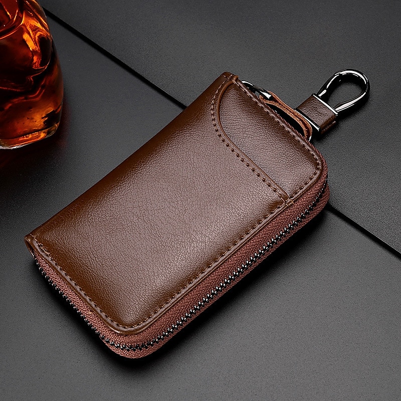γνήσιο δέρμα μπρελόκ unisex κλειδί τσάντα οργάνωσης πολλαπλών χρήσεων θήκη πορτοφολιού έξυπνη νοικοκυρά αυτοκίνητο μικρή κλειδοθήκη με κλειδιά θήκη 2025 - $15.99 –P9