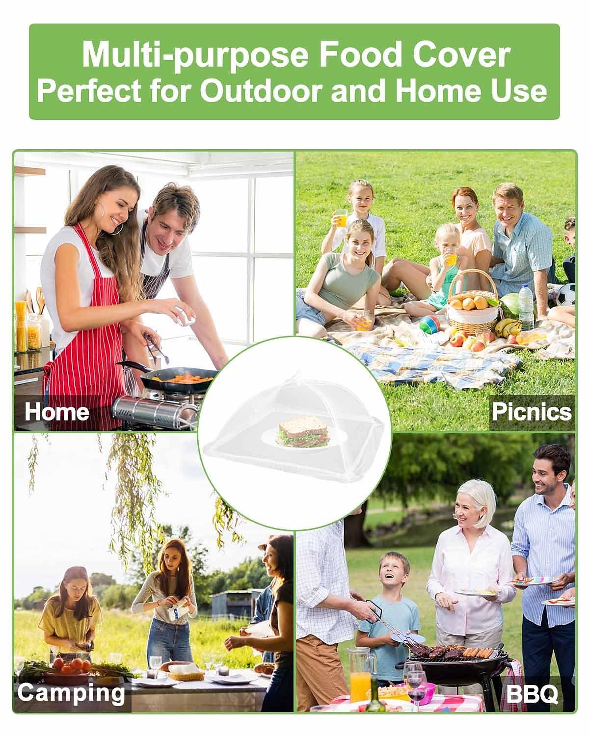 17inch 40 inch Large Food Cover, Mesh Food Tent, White Nylon Covers, Pop-Up Umbrella Screen Tents, Patio Net for Outdoor Camping Picnics Parties BBQ Collapsible and Reusable 2025 - $13.99 –P2