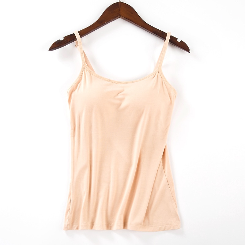Top Camisole da Donna Semplice Basico Senza Maniche Collo a U Top Regolari Casual Nero Bianco Rosa Blu Beige del 2025 a $14.99 –P6