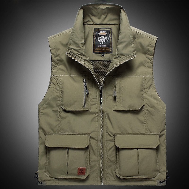 Men's Vest Gilet Fishing Vest Hiking Vest Sleeveless Vest Gilet Jacket Fishing Daily Wear Festival Business Basic Summer Multi Pocket Nylon Breathable Soft Comfortable Solid Colored Zipper Turndown 2025 - $38.99 –P6