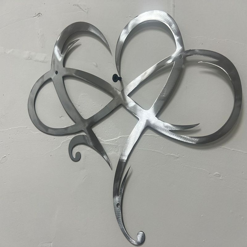 1 τμχ infinity καρδιά μαύρη μεταλλική τέχνη τοίχου σε σχήμα καρδιάς μεταλλική διακόσμηση τοίχου αγάπη πινακίδα στολίδια κρεβατοκάμαρας για χριστουγεννιάτικα δώρα εσωτερικού εξωτερικού χώρου γάμου στο 2025 - $25.99 –P12