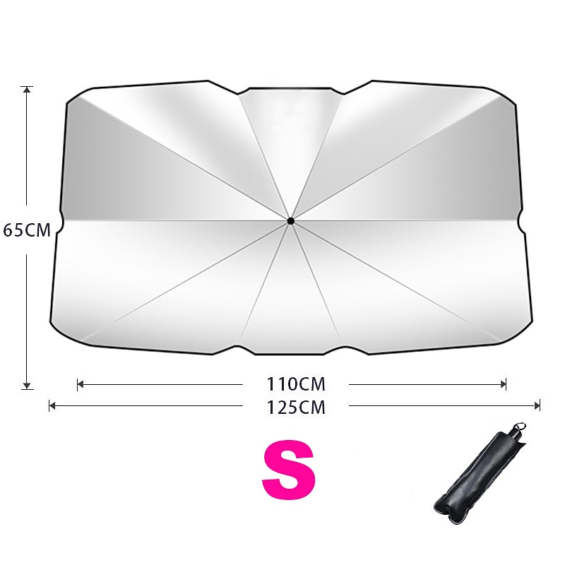 Car Sunshade Umbrella for Front Window, Foldable UV Protection Interior Sun Shade, Auto Windshield Cover, UV Blocker for Car 2025 - $17.99 –P1