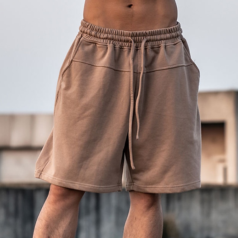 Per uomo Pantaloncini sportivi Pantaloncini attivi Pantaloncini da sudore Tasche Liscio Comfort Traspirante Esterno Giornaliero Per uscire 100% cotone Di tendenza Informale Nero Marrone del 2025 a $15.49 –P9