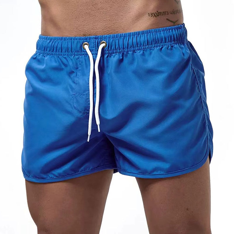 Homens Roupa de Banho Shorts de Natação Calção Justo de Natação Tecido Conforto Respirável Ao ar livre Diário Para Noite Moda Casual Preto Branco de 2025 por $11.49 –P3