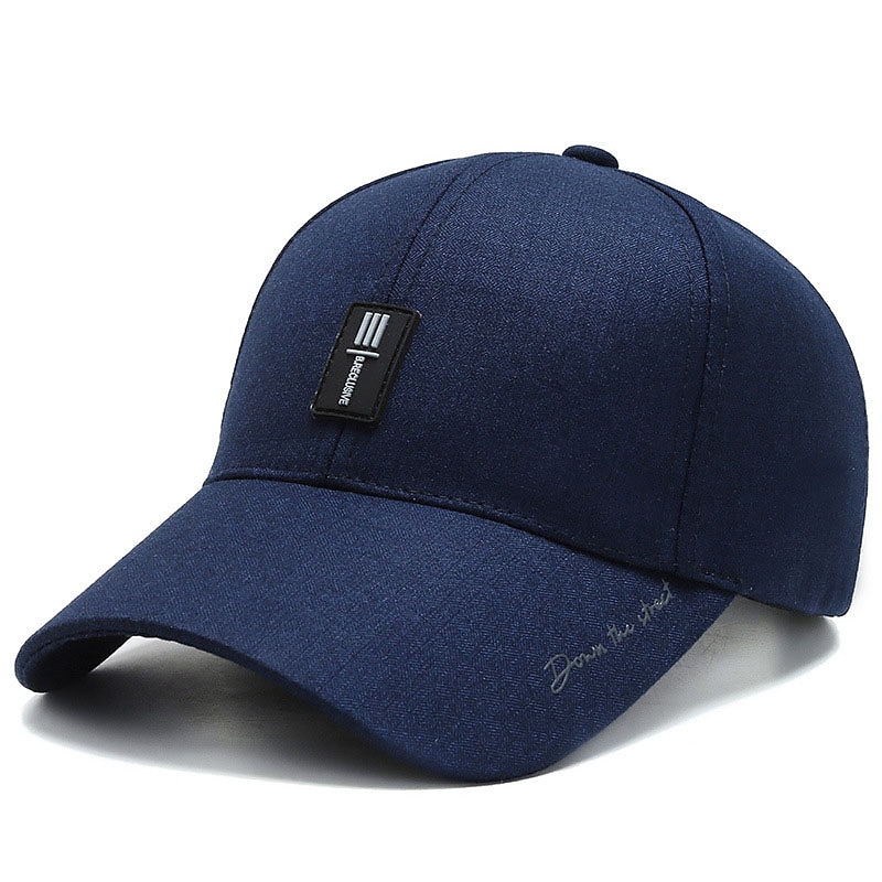 Herr Basebollkeps Trucker Hat Svart Djupblå Polyester Resor Strandstil Utomhus Semester Slät Justerbara Solskyddskräm Andningsfunktion Mode 2025 - $15.49 –P10
