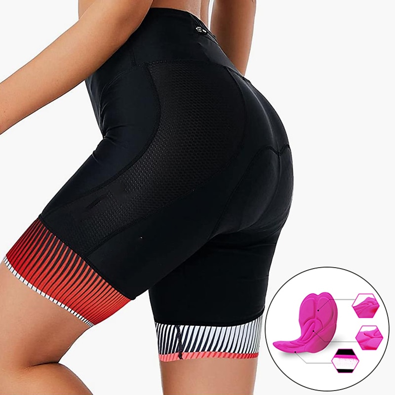 Per donna Pantaloncini da ciclismo Bicicletta Pantaloncini imbottiti di protezione Pantaloni Ciclismo da montagna Cicismo su strada Gli sport Collage Pad 3D Traspirante Asciugatura rapida del 2025 a $20.79 –P3