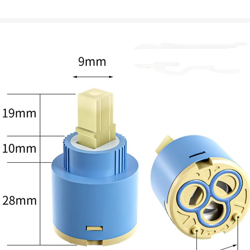 Замена картриджа с керамическим клапаном 25/35/40 мм, кухонный смеситель с одной ручкой, смеситель для раковины, кран для ванной, ремонт универсального картриджа с керамическим диском в сборе 2026 - $11.49 –P3