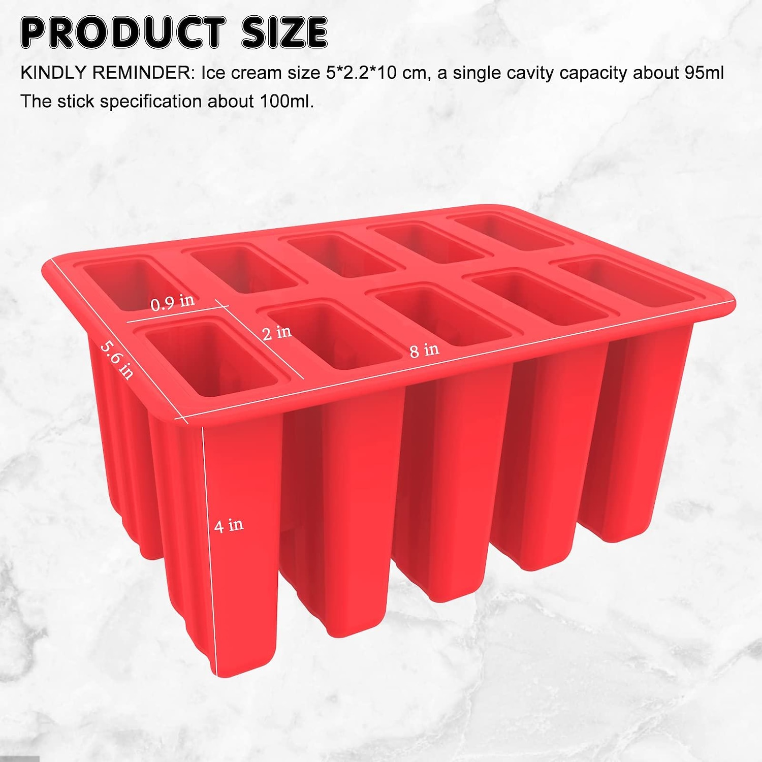 Homemade Popsicle Molds Shapes, Silicone Frozen Ice Popsicle Maker-BPA  Free, with 12 Reusable Popsicle Sticks 2023 - US $21.99