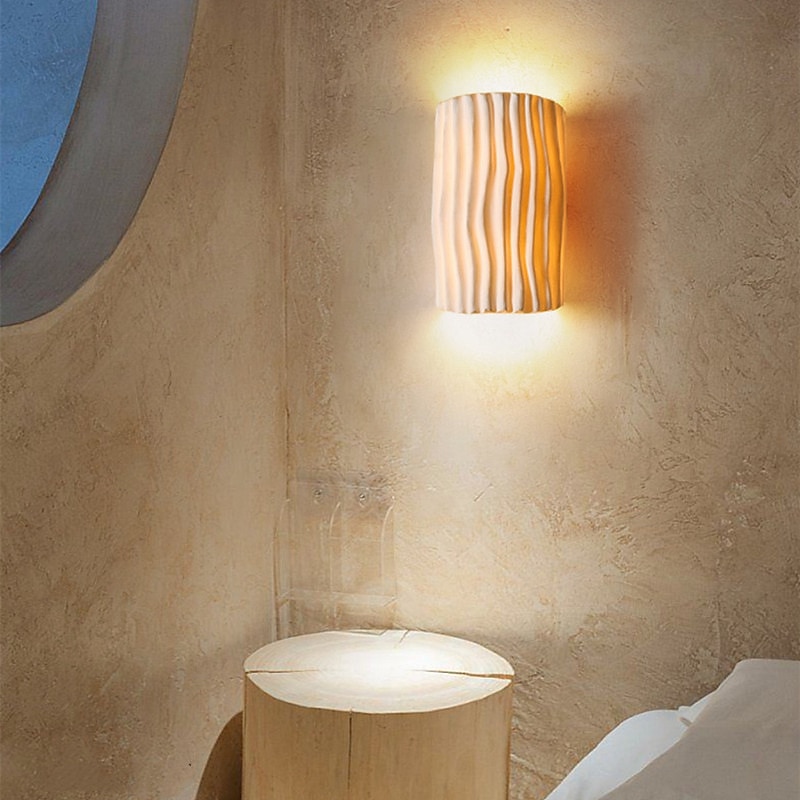 lampada da parete a led striscia design 10 "resina 5w moderna sfondo a led lampada da parete soggiorno camera da letto comodino applique da parete per interni ligting applique bianco caldo 1 pz del 2025 a $82.99 –P4