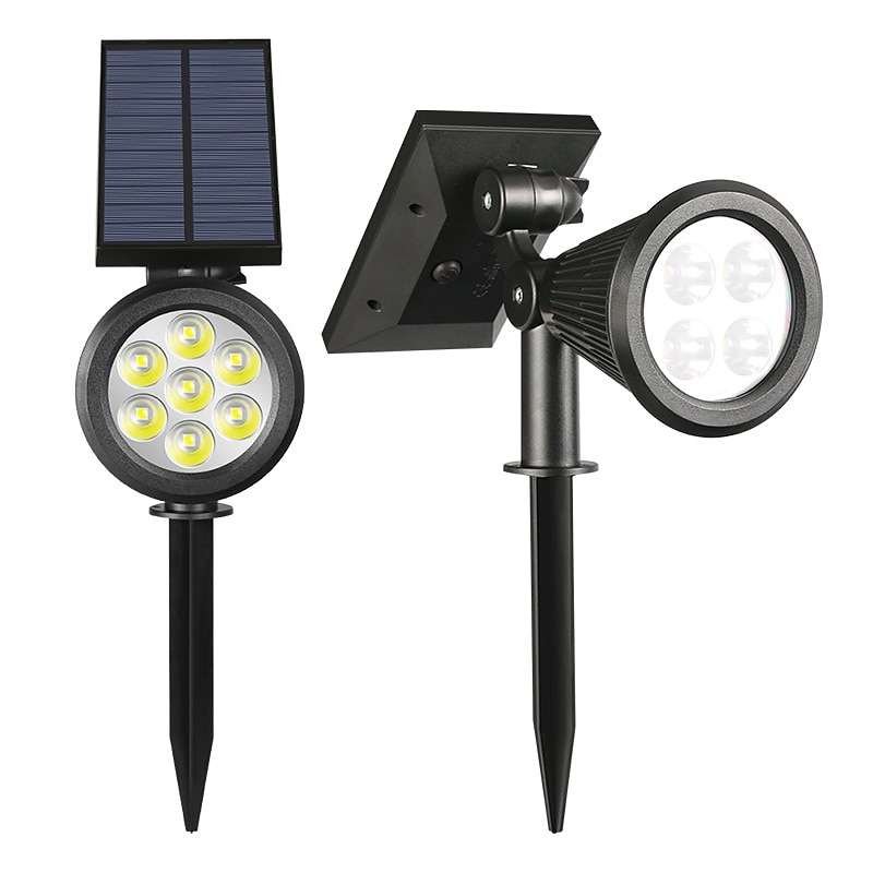 Solar Spot Lights Outdoor 2-in-1 Solar Landscape Spotlights Security Lights IP65 Waterproof Wall Lights for Walkway Yard Garden Driveway Pathway Garden 4/7 LED Beads 2025 - $18.49 –P7