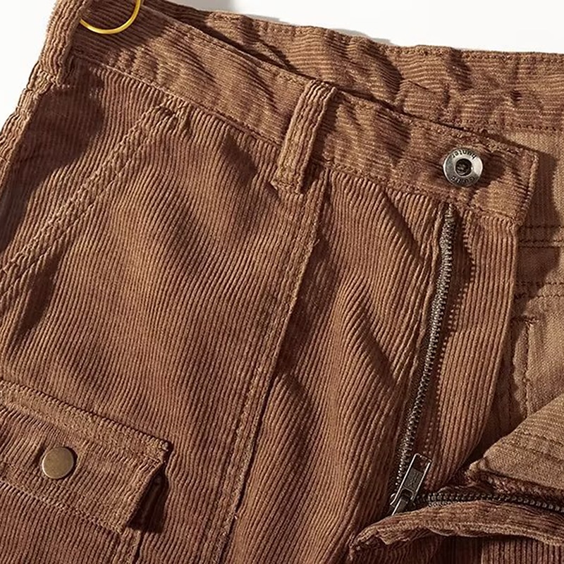 Herren Cargo Shorts Kurze Hosen Cordshorts Glatt Komfort Atmungsaktiv Outdoor Täglich Ausgehen Modisch Brautkleider schlicht Grün Khaki 2025 - $22.99 –P11