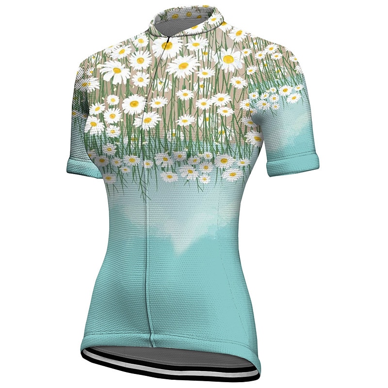 Women's Cycling Jersey Graphic Floral Botanical Short Sleeve Bike Jersey Top with 3 Rear Pockets Mountain Bike MTB Road Bike Cycling Quick Dry Reflective Strips Back Pocket Moisture Wicking Sports 2026 - $30.99 –P6