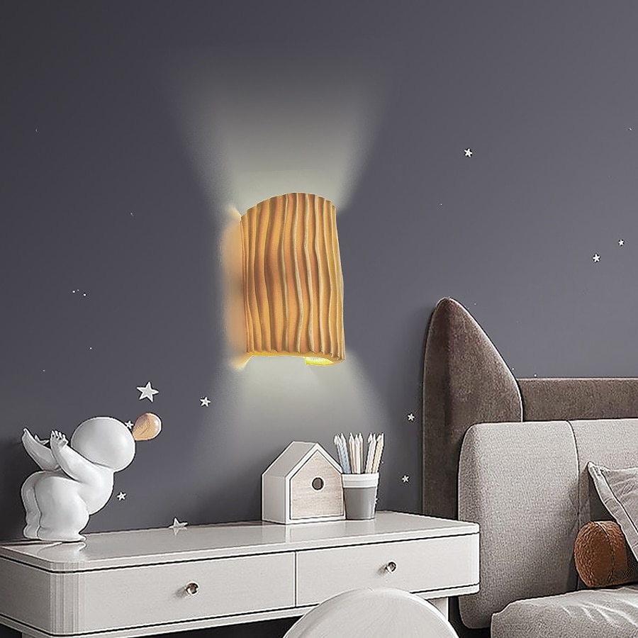 lampada da parete a led striscia design 10 "resina 5w moderna sfondo a led lampada da parete soggiorno camera da letto comodino applique da parete per interni ligting applique bianco caldo 1 pz del 2025 a $82.99 –P10
