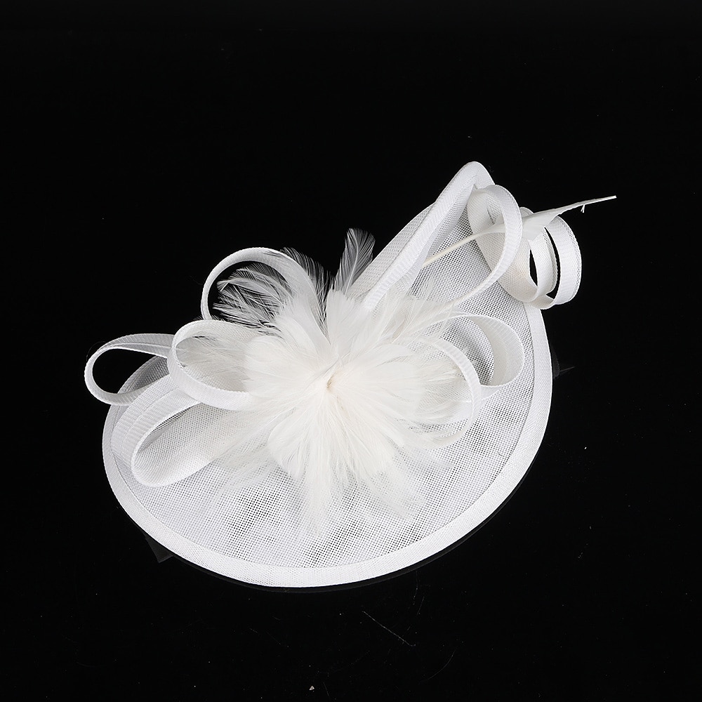 Elegant Huvudbonad Fascinatorhatt Fascinator Gentledam Maskeradkläder Dam Derby Bröllopsfest Ascot Vuxna Hatt Vår & sommar 2026 - $41.99 –P3