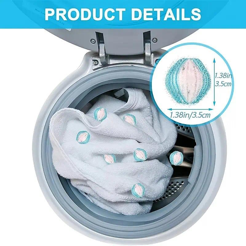6 pièces épilateur pour animaux de compagnie pour la lessive, attrape-poils d'animaux, dissolvant de peluches pour machine à laver de 2025 ? $7.99 –P3