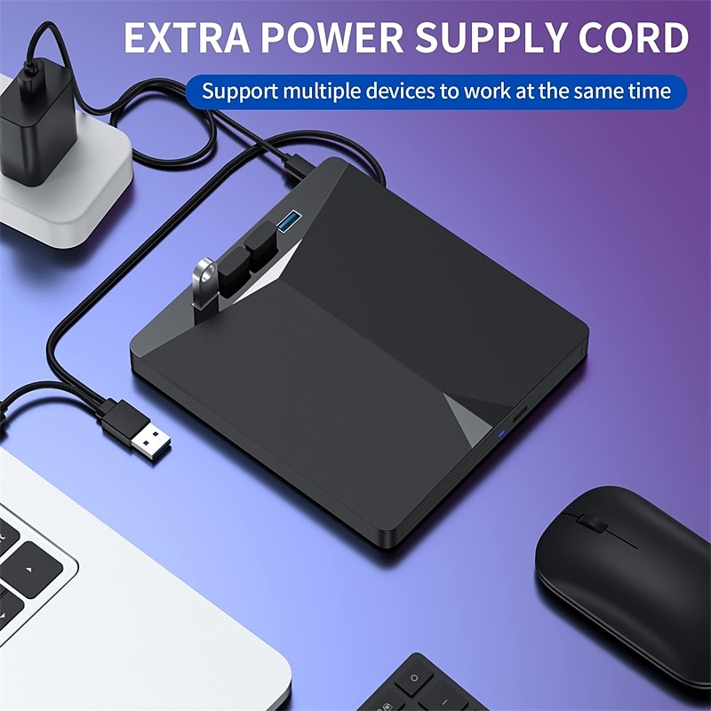 2025年 XD013 外部DVDドライブ USB Type C 3.0 リーダープレーヤーバーナーレコーダー  コレクション – $44.99 –P6