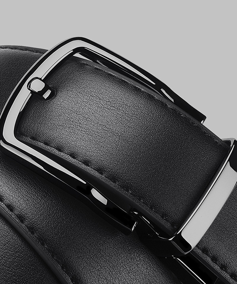 Pánské Pásky k šatům Kožený pásek Řemen s ráčnou Opasek pro volný čas Klasický Jean pásek Hovězí kůže stylové Na běžné nošení Gentleman Bez vzoru Černá Denní nošení Jdeme ven Víkend 2026 - $24.99 –P2