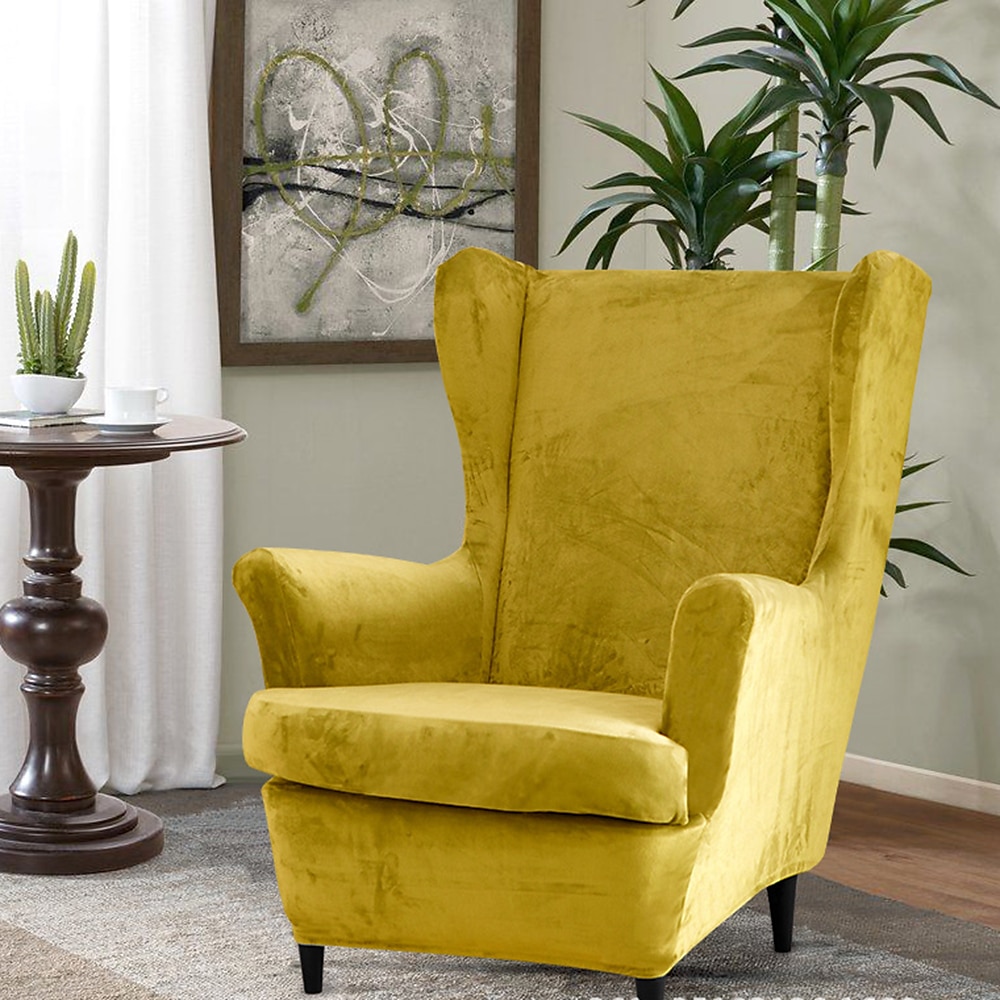 כיסוי כיסא גב כנף מתיחה קטיפה כיסוי כורסה ספנדקס כיסוי כיסא כנף כיסויי ספה לכלבים חיית מחמד, מגן ריהוט ספה רחיץ איקאה סטרנדמון 2026 - $58.99 –P16