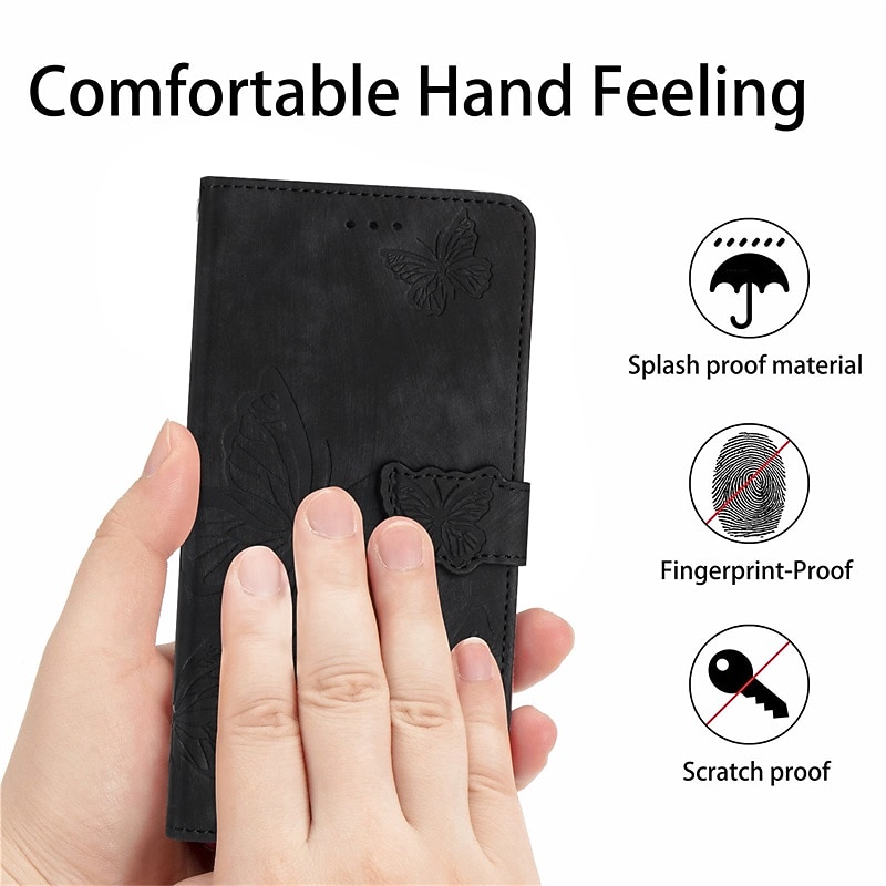 Phone Case For Samsung Galaxy S25 S23 S22 S21 FE S21 Ultra Plus A23 A32 Wallet Case Flip Wallet Full Body Protective Butterfly TPU PU Leather 2025 - $12.99 –P1
