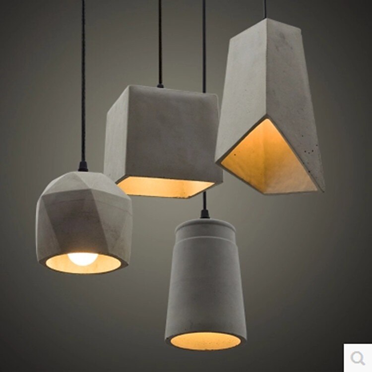 LED Pendant Lights Cement Kitchen Island Lighting Modern Farmhouse Foyer Entryway Light Fixtures Ceiling Hanging Globe Over Table 110-240V 2025 - $101.99 –P2