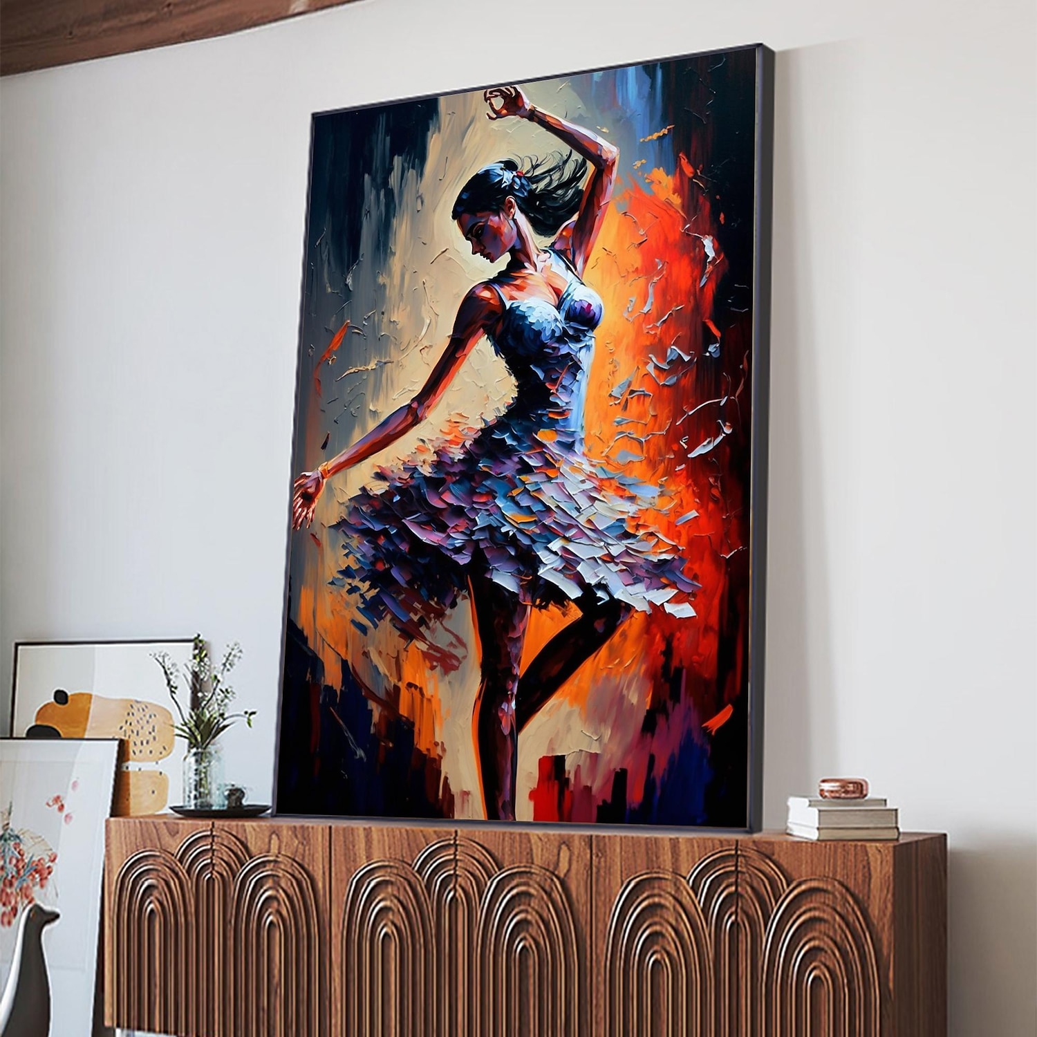 DIY Digital Oil Painting Kit No Frame DIY Painting Autumn Girl Wall Art  Decor
