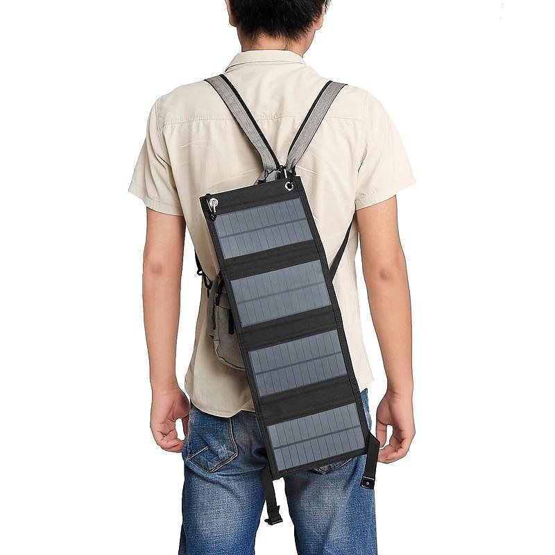 20W Portable Solar Charger 5V Foldable Solar Panel With USB Port Compatible With Cell Phone Digital SLR Power Bank For Outdoor Camping Hiking RV Trip 2026 - $41.99 –P7