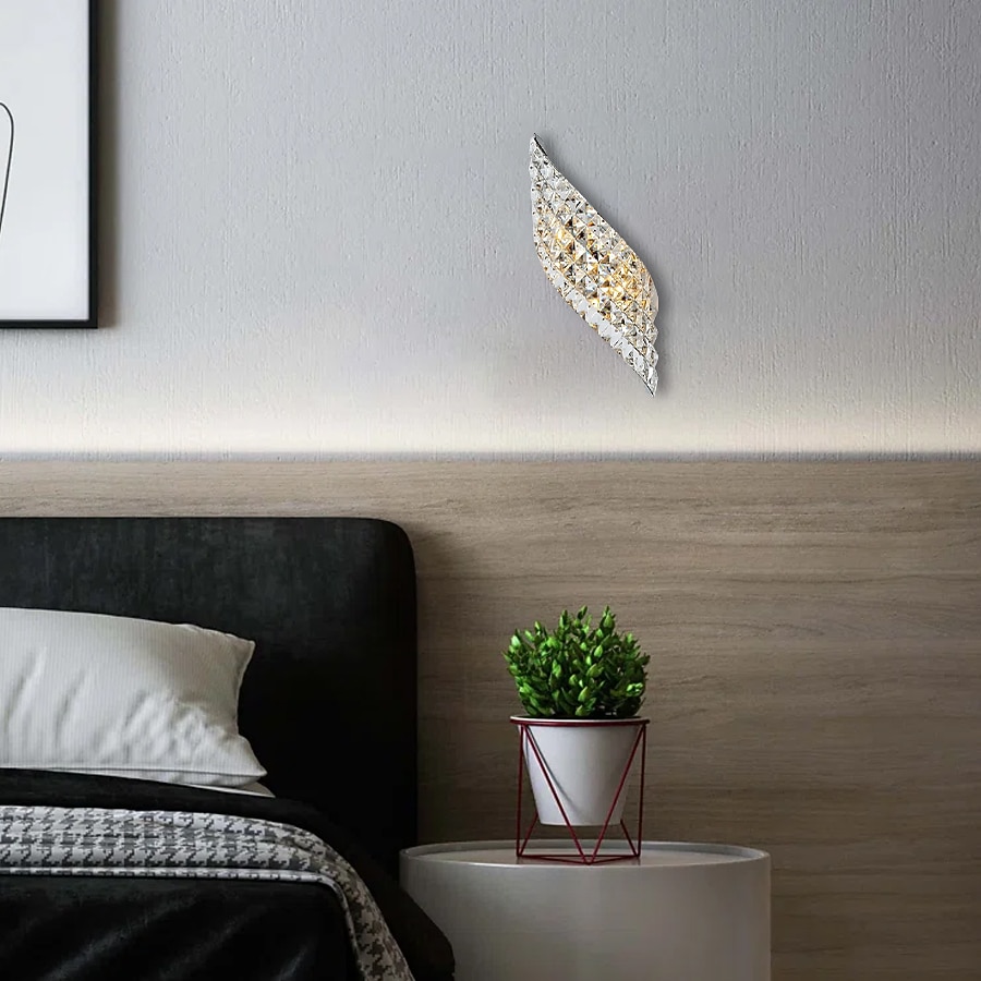 38 см современный прихожей кристалл дизайн заподлицо настенные светильники светодиодный металлический настенный светильник 110-120 в 220-240 в 20 Вт / g4 2026 - $99.99 –P3